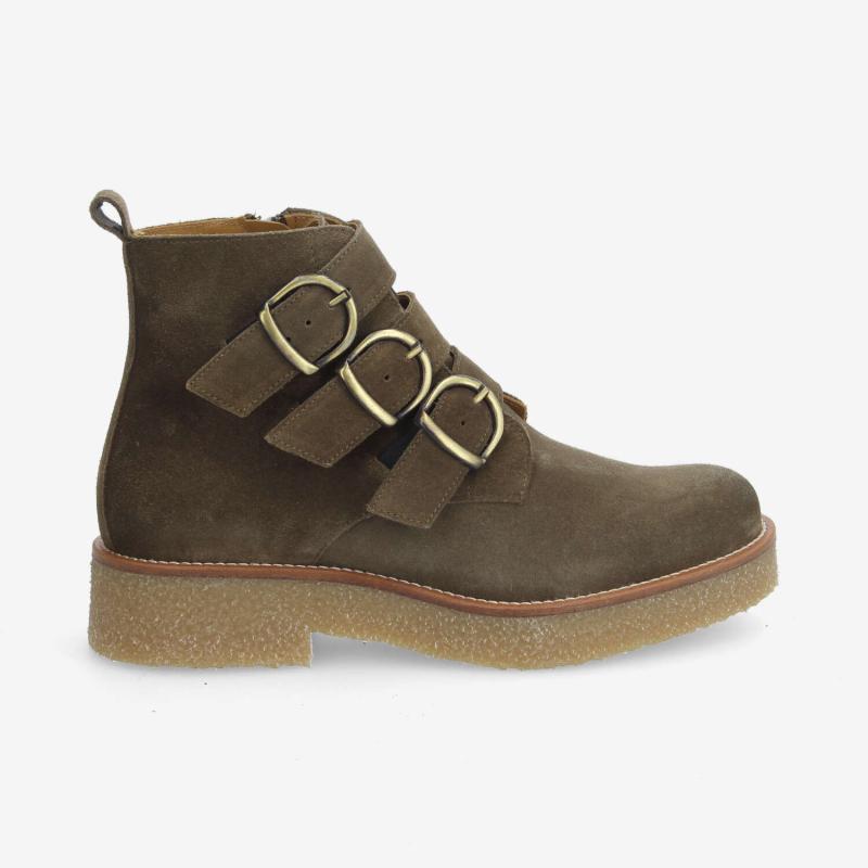 DORA BUCKLE W - SUEDE - VERT